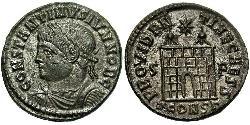 1 Follis /  AE3 羅馬帝國 青铜 君士坦提烏斯二世