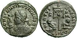 1 Follis /  AE3 羅馬帝國 青铜 君士坦提烏斯二世