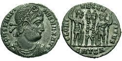 1 Follis /  AE3 羅馬帝國 青铜 君士坦丁大帝