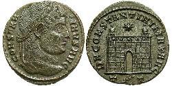 1 Follis /  AE3 羅馬帝國 青铜 君士坦丁大帝