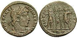1 Follis /  AE3 羅馬帝國 青铜 君士坦丁大帝