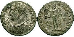 1 Follis /  AE3 羅馬帝國 青铜 君士坦丁大帝