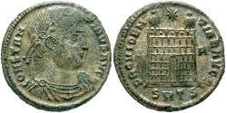 1 Follis /  AE3 羅馬帝國 青铜 君士坦丁大帝