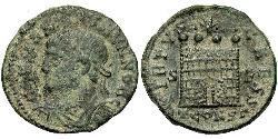 1 Follis /  AE3 羅馬帝國 青铜 君士坦提烏斯二世