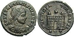 1 Follis /  AE3 羅馬帝國 青铜 君士坦提烏斯二世