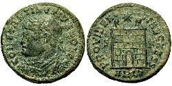 1 Follis /  AE3 羅馬帝國 青铜 君士坦提烏斯二世