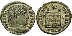 1 Follis /  AE3 羅馬帝國 青铜 君士坦丁大帝
