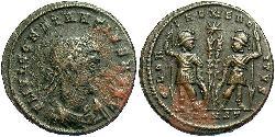 1 Follis /  AE3 羅馬帝國 青铜 君士坦提烏斯二世