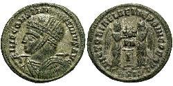 1 Follis /  AE3 羅馬帝國 青铜 君士坦丁大帝