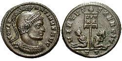 1 Follis /  AE3 羅馬帝國 青铜 君士坦丁大帝