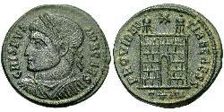 1 Follis /  AE3 羅馬帝國 青铜 Crispus (305 - 326)