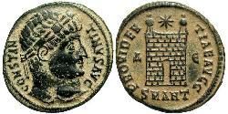 1 Follis /  AE3 羅馬帝國 青铜 君士坦丁大帝