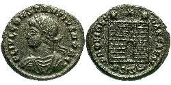 1 Follis /  AE3 羅馬帝國 青铜 君士坦提烏斯二世