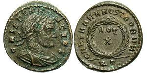 1 Follis /  AE3 羅馬帝國 青铜 Crispus (305 - 326)