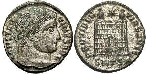 1 Follis /  AE3 羅馬帝國 青铜 君士坦丁大帝