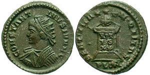 1 Follis /  AE3 羅馬帝國 青铜 君士坦提烏斯二世