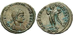 1 Follis /  AE3 羅馬帝國 青铜 君士坦提烏斯二世