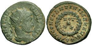1 Follis /  AE3 羅馬帝國 青铜 君士坦丁大帝