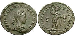 1 Follis /  AE3 羅馬帝國 青铜 君士坦提烏斯二世