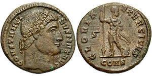 1 Follis /  AE3 羅馬帝國 青铜 君士坦丁大帝