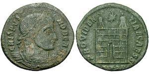 1 Follis /  AE3 羅馬帝國 青铜 Crispus (305 - 326)