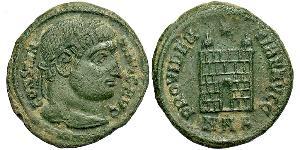 1 Follis /  AE3 羅馬帝國 青铜 君士坦丁大帝