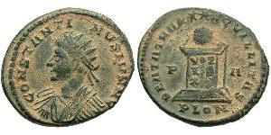 1 Follis /  AE3 羅馬帝國 青铜 君士坦提烏斯二世