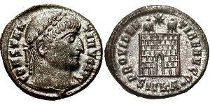 1 Follis /  AE3 羅馬帝國 青铜 君士坦丁大帝