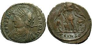 1 Follis /  AE3 羅馬帝國 青铜 君士坦丁大帝