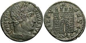 1 Follis /  AE3 羅馬帝國 青铜 君士坦丁大帝
