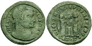 1 Follis /  AE3 羅馬帝國 青铜 Licinius I (265-324)