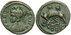 1 Follis /  AE3 羅馬帝國 青铜 君士坦丁大帝