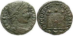 1 Follis /  AE3 羅馬帝國 青铜 君士坦丁大帝