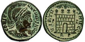 1 Follis /  AE3 羅馬帝國 青铜 君士坦丁大帝