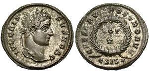1 Follis /  AE3 羅馬帝國 青铜 Crispus (305 - 326)