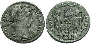 1 Follis /  AE3 羅馬帝國 青铜 君士坦丁大帝