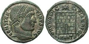 1 Follis /  AE3 羅馬帝國 青铜 君士坦丁大帝