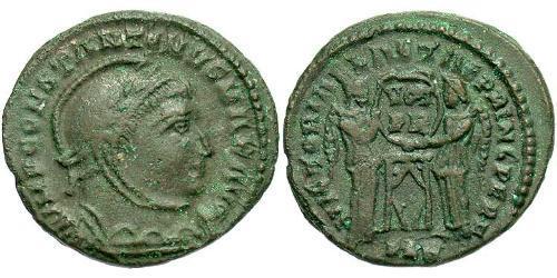 1 Follis /  AE3 羅馬帝國 青铜 君士坦丁大帝