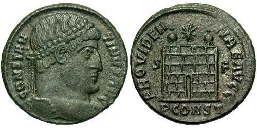 1 Follis /  AE3 羅馬帝國 青铜 君士坦丁大帝