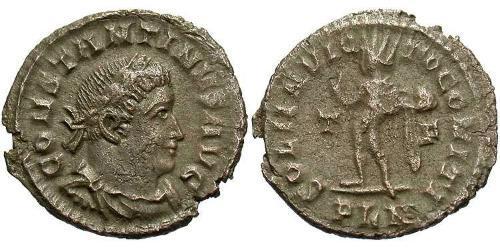 1 Follis /  AE3 羅馬帝國 青铜 君士坦丁大帝