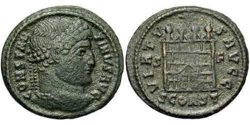 1 Follis /  AE3 羅馬帝國 青铜 君士坦丁大帝