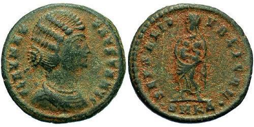 1 Follis /  AE3 羅馬帝國 青铜 Fausta (289-326)