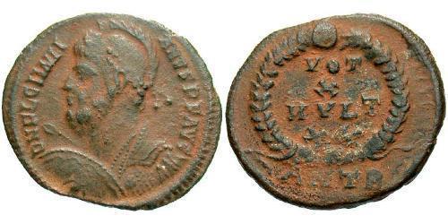 1 Follis /  AE3 羅馬帝國 青铜 尤利安