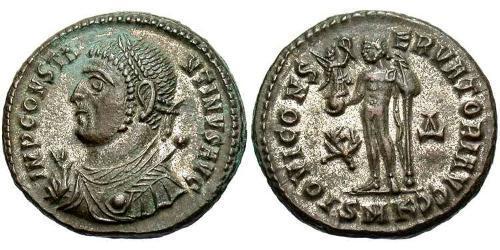 1 Follis /  AE3 羅馬帝國 青铜 君士坦丁大帝