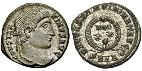 1 Follis /  AE3 羅馬帝國 青铜 君士坦丁大帝