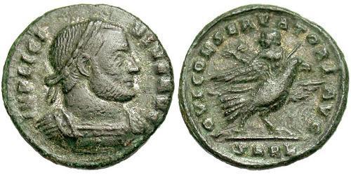 1 Follis /  AE3 羅馬帝國 青铜 Licinius I (265-324)