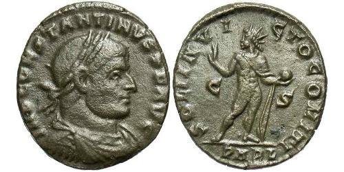 1 Follis /  AE3 羅馬帝國 青铜 君士坦丁大帝