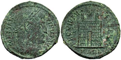 1 Follis /  AE3 羅馬帝國 青铜 君士坦丁大帝