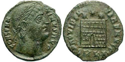 1 Follis /  AE3 羅馬帝國 青铜 君士坦丁大帝