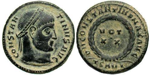 1 Follis /  AE3 羅馬帝國 青铜 君士坦丁大帝
